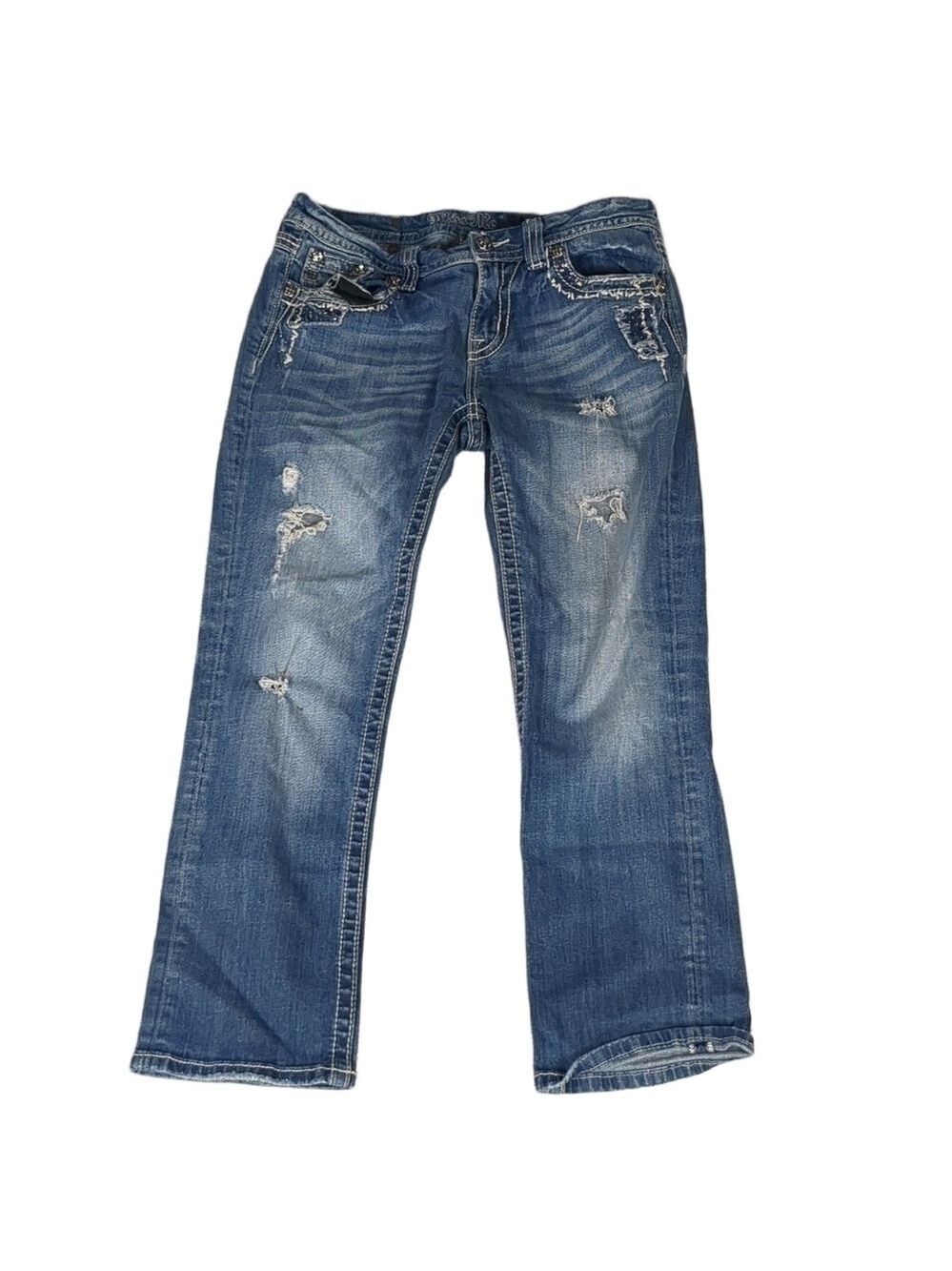 Miss me distressed easy crop jeans size 29